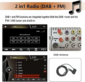 Автомагнітола SWTNVIN Car Radio for BMW E46 M3 Rover 75 MG ZT / 7'' / SD / USB / WI-FI / GPS / Bluetooth / Black synthetic.ua - Фото 1
