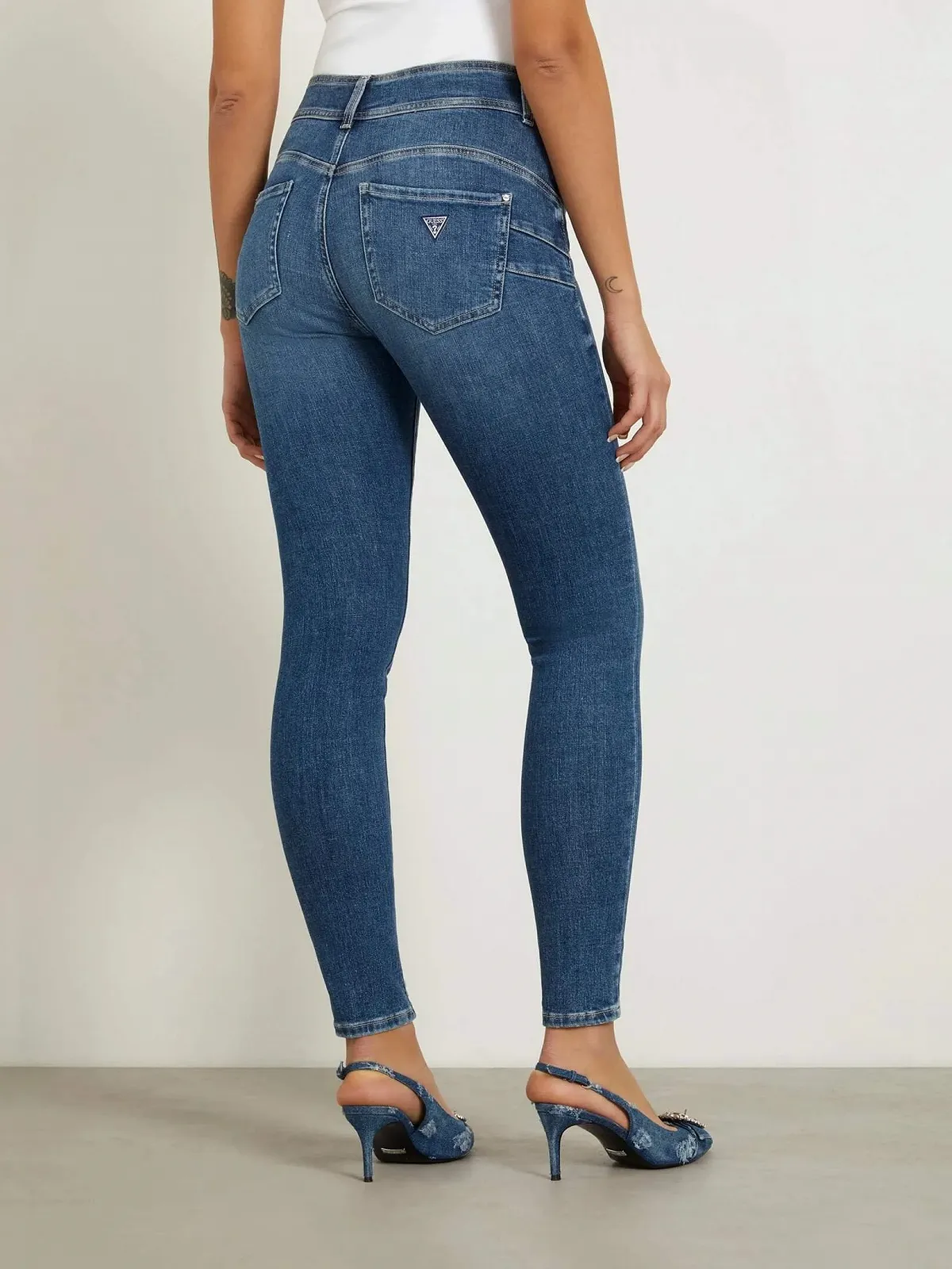 Жіночі джинсові штани Guess Skinny Fit Синій - 27, фото №4