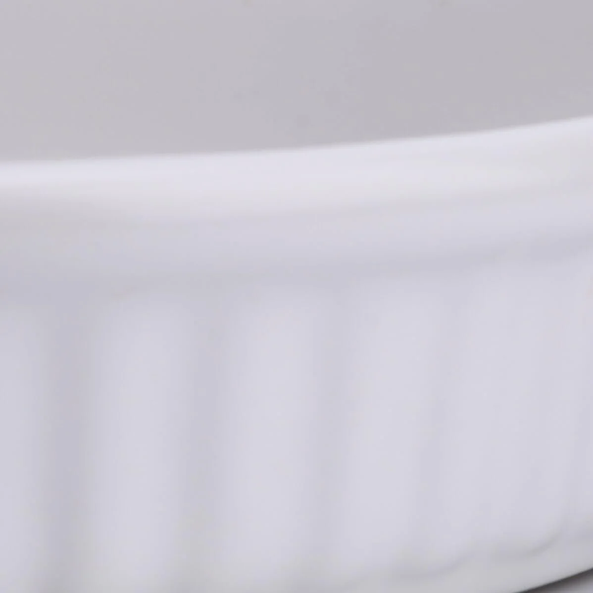 Форма для запікання Sewroro Керамічна кругла з ручкою Біла, фото №3