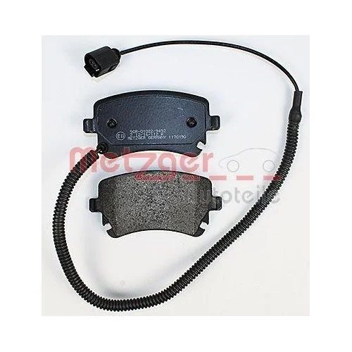 Комплект гальмівних колодок, дискове гальмо METZGER 1170190 VAG Задня вісь, фото №3 Комплект гальмівних колодок, дискове гальмо METZGER 1170190 VAG Задня вісь, фото №3