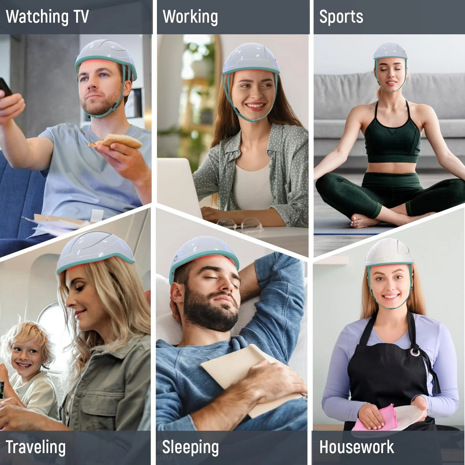 Шлем лазерний LLLT для росту волосся при випадінні волосся, фото №7