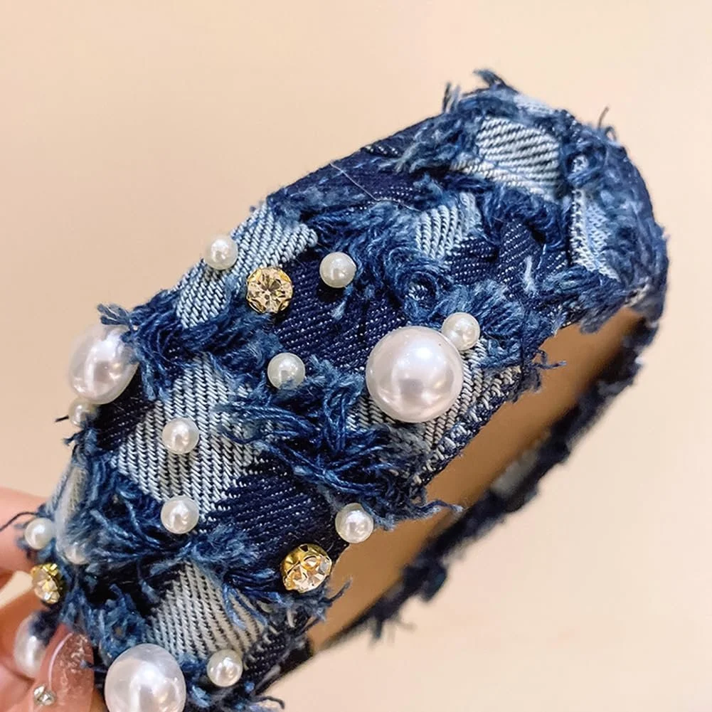 Джинсовая Обруч для волос, фото №3 Джинсовая Обруч для волос, фото №3