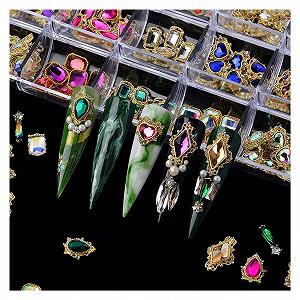 Набір прикрас для нігтів стразами yaoqijie, 240 шт, кристали synthetic.ua - Фото 1