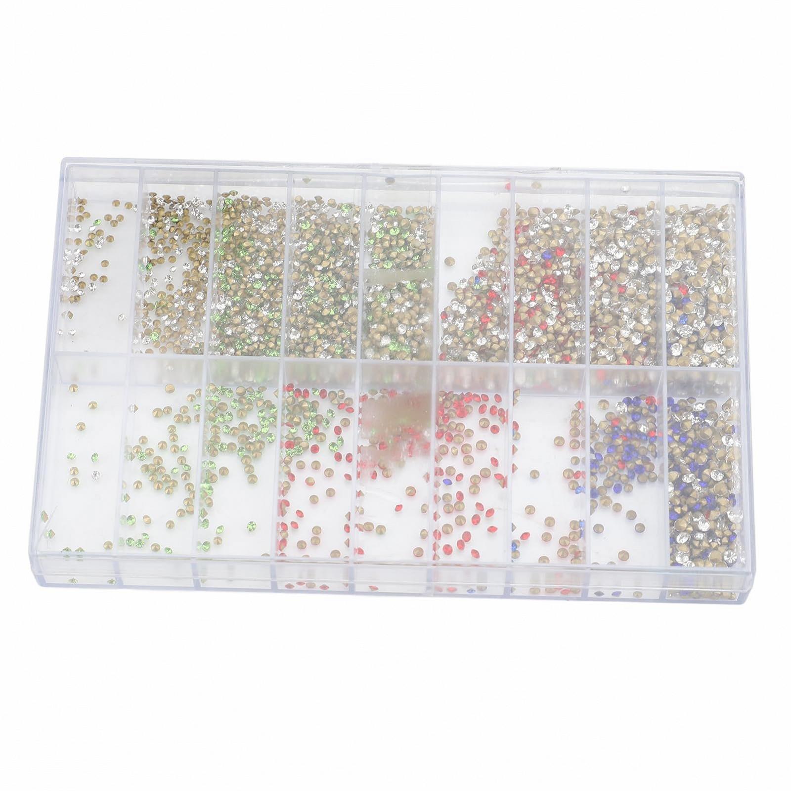Стрази для нігтів 1000 шт багатофункціональні з органайзером для зберігання, фото №5 Стрази для нігтів 1000 шт багатофункціональні з органайзером для зберігання, фото №5
