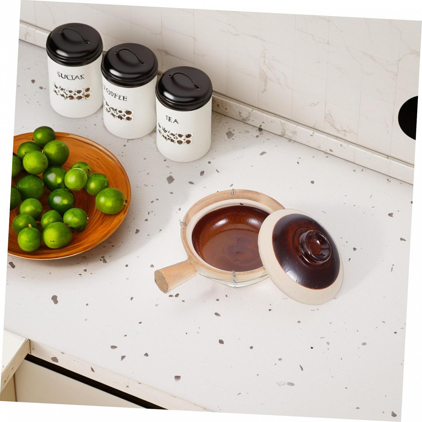 Горшок для запекания LIFKOME Терракотовый Керамический С крышкой, фото №9