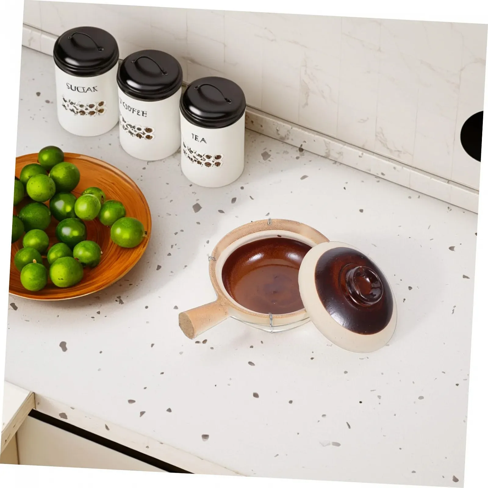 Горшок для запекания LIFKOME Терракотовый Керамический С крышкой, фото №9