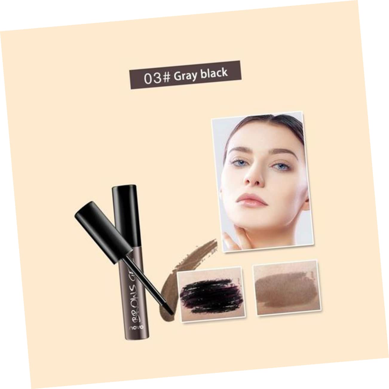 Гель FRCOLOR Eyebrow Glue для брів і татуювань набір з 3 шт., фото №5