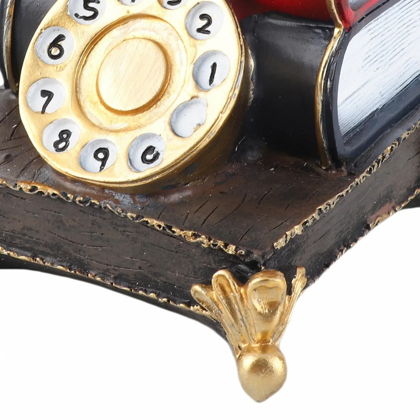 Скарбничка Kikumi Vintage Телефон модель з поворотним диском зі смоли декоративна, фото №7