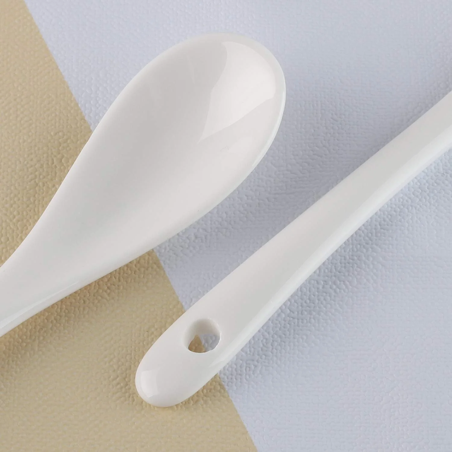 Набір з 12 порцелянових ложок некруто, кави, чаю, десертів. Керамічна, фото №4