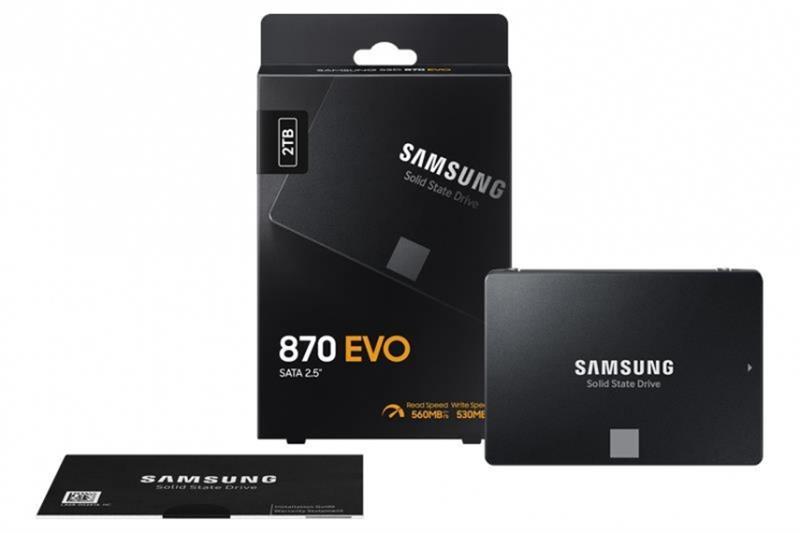 Накопитель SSD 2TB Samsung 870 EVO 2.5" SATAIII MLC (MZ-77E2T0B/EU), фото №5