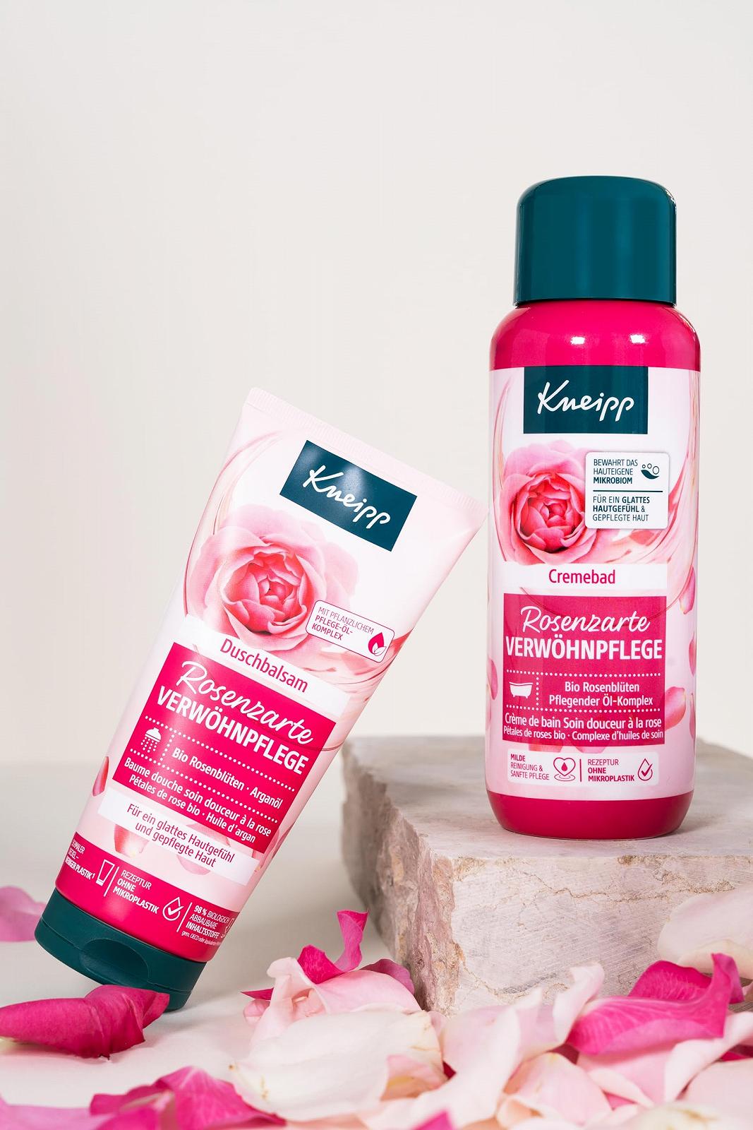 Бальзам для душу Kneipp Shower Balm Rose Delicate Pampering Care з екстрактом органічної троянди 200 мл, фото №5