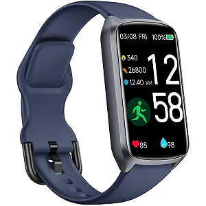 Смарт-часы для здоровья с круглосуточным мониторингом сердечного ритма, кислорода в крови, артериального давления, счетчиком шагов, водонепроницаемостью 5ATM - Фото 1