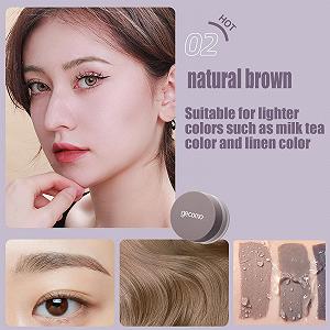 Крем-пудра для бровей Водостойкая Долговременная с кистью synthetic.ua - Фото 1