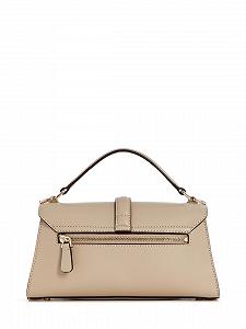 Сумка з верхньою ручкою GUESS Queensland Flap Simply Taupe synthetic.ua - Фото 1