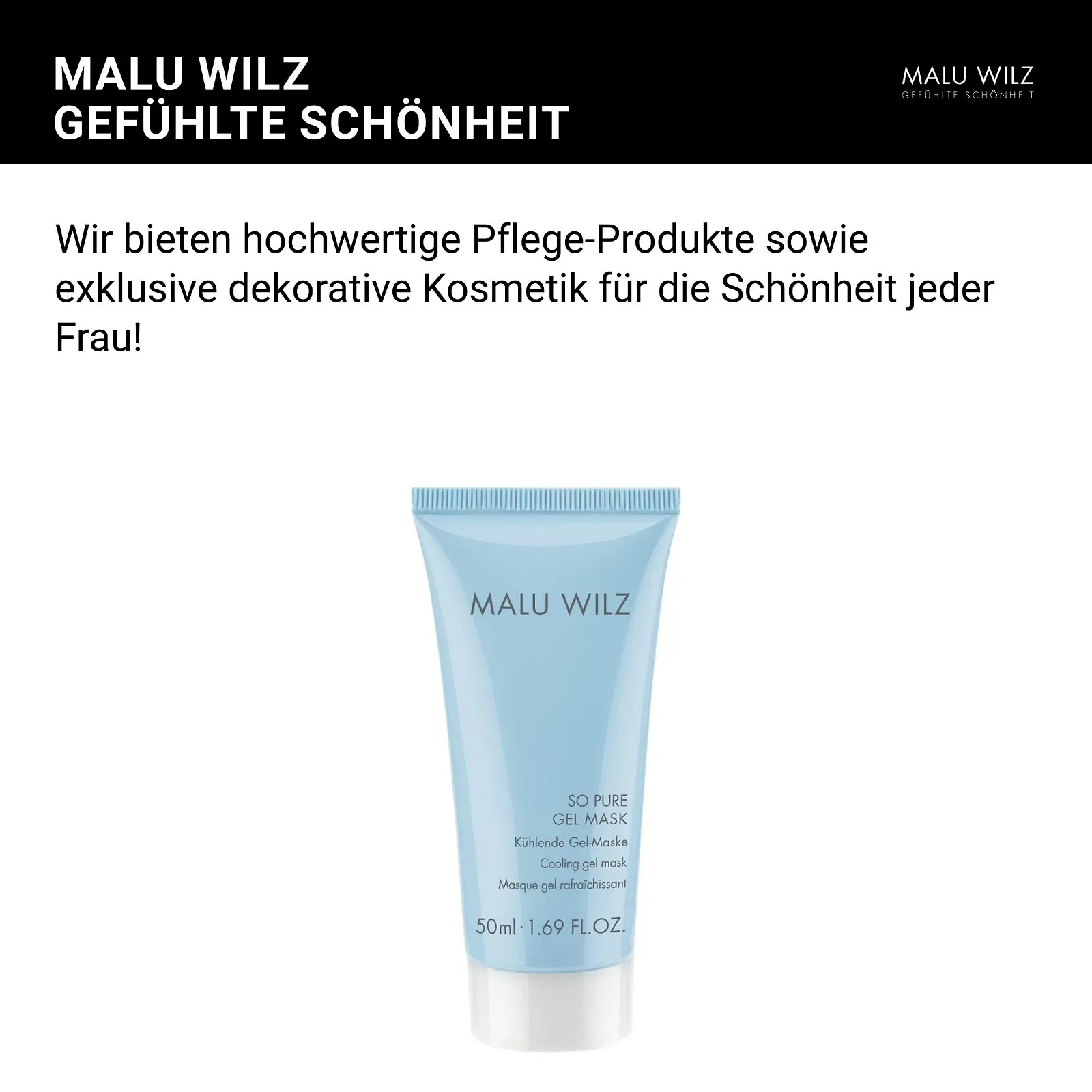 Гель-маска Malu Wilz So Pure 50 мл, фото №2
