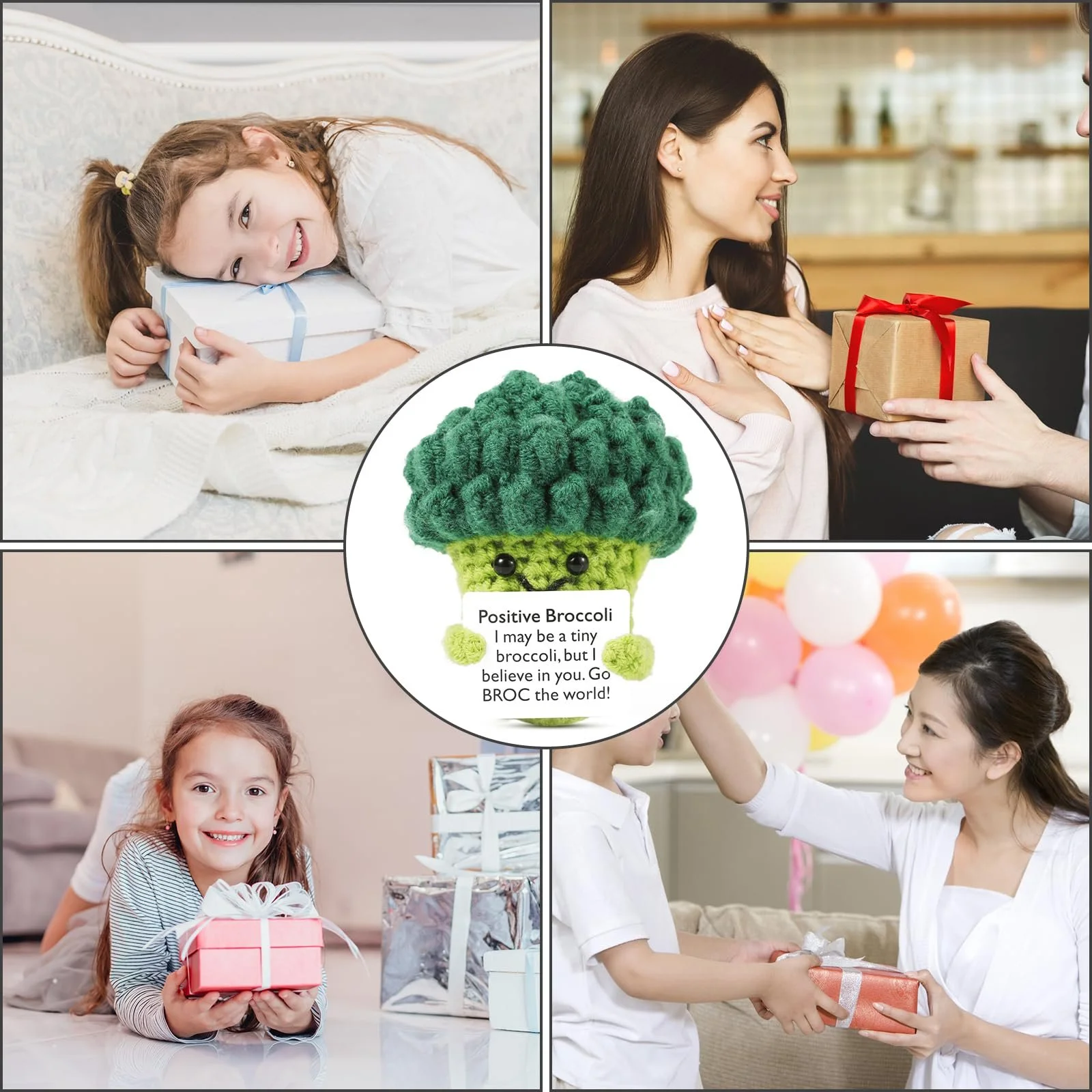 Игрушка PEUTIER Positive Vegetables Вязаный позитивный брокколи Зеленый, фото №7 Игрушка PEUTIER Positive Vegetables Вязаный позитивный брокколи Зеленый, фото №7