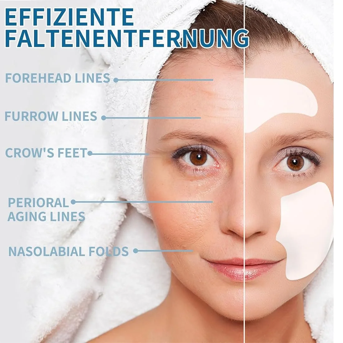 Набір масок від зморшок 24 шт Nano Mask, розчинні у воді патчі для обличчя, абрикосові подушечки, фото №5