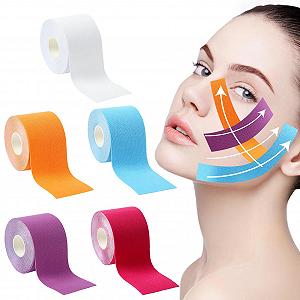 Стрічка для підтяжки обличчя Паковання з 5 антизморшкових пластирів - Фото 1