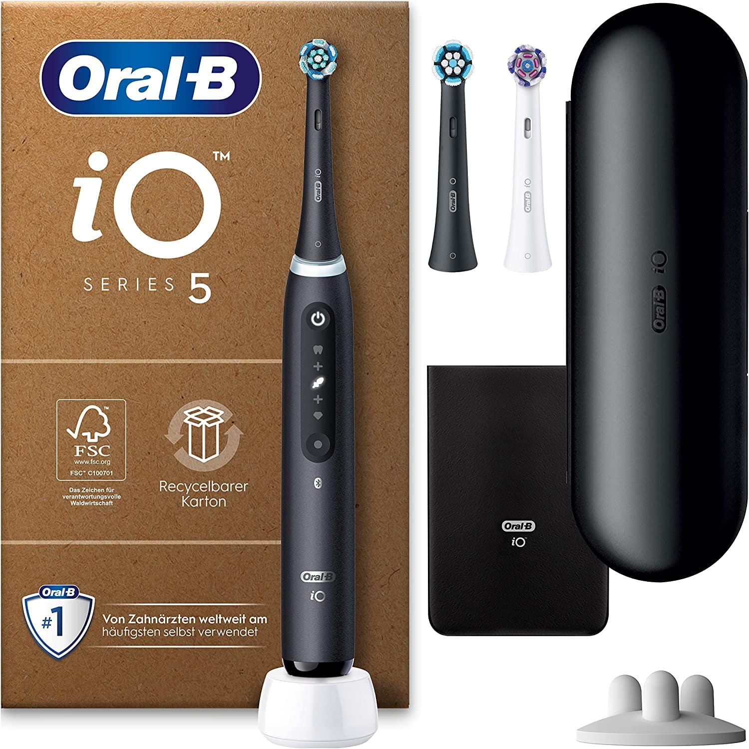 Электрическая зубная щетка Oral-B iO Series 5 Plus Edition & Беспроводной ирригатор AquaCare 6, 3 сменные насадки, межзубной очиститель, фото №2
