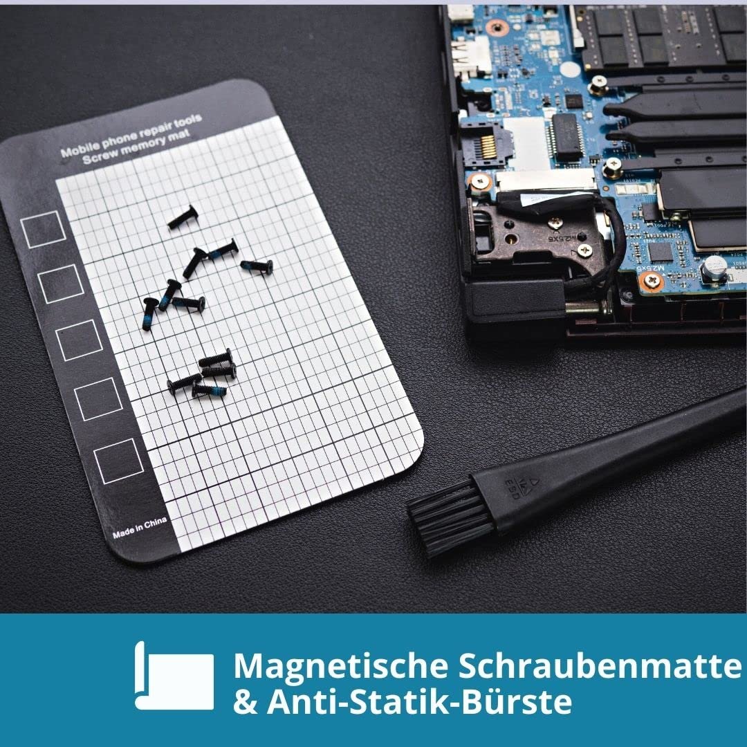 Набор Kooling Monster KOMBO-01 117 в 1 прецизионных отверток, профессиональный магнитный ремонтный набор с ковриком для винтов и антистатической щеткой для электроники, фото №6 Набор Kooling Monster KOMBO-01 117 в 1 прецизионных отверток, профессиональный магнитный ремонтный набор с ковриком для винтов и антистатической щеткой для электроники, фото №6