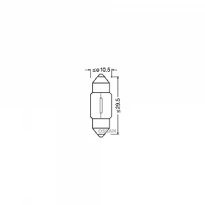 Лампа освітлення речового ящика OSRAM ORIGINAL 6438 - Фото 1