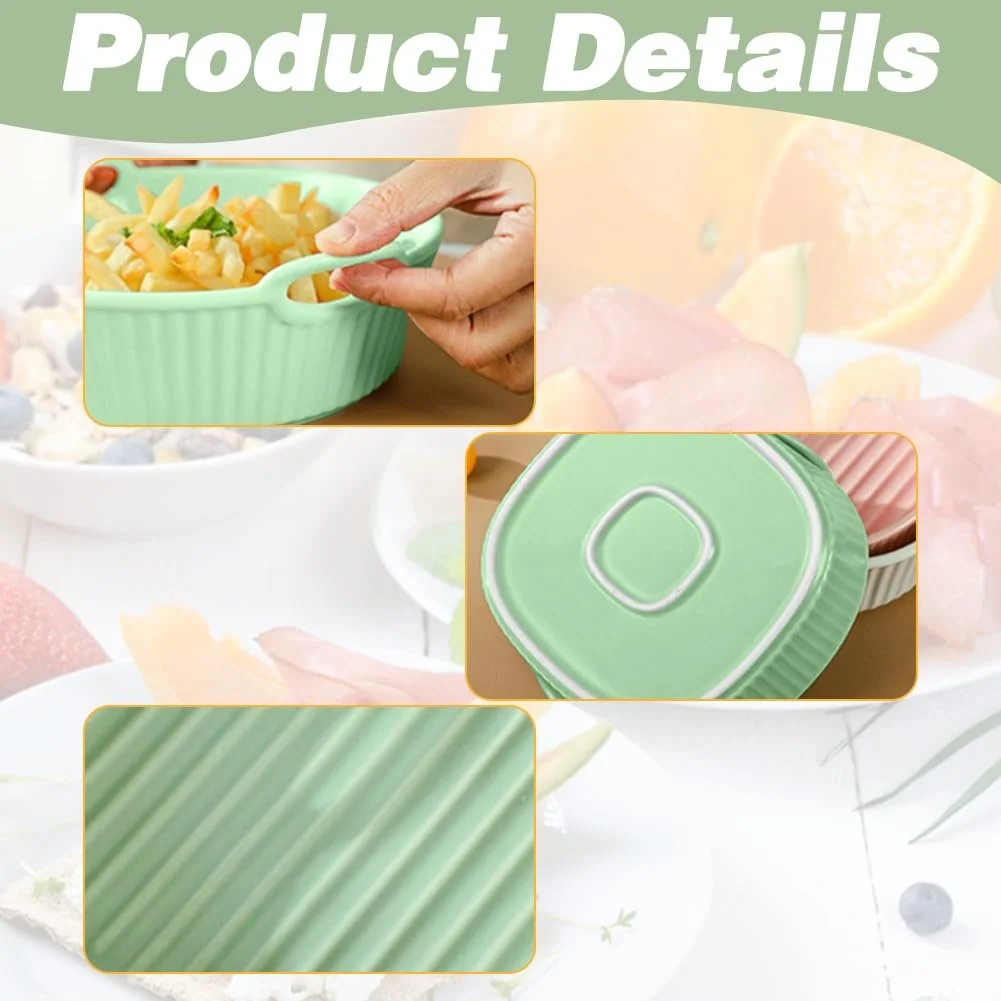 Форма для запекания квадратная керамическая 18.5 x 17 см 650 мл с ручками термостойкая, фото №3