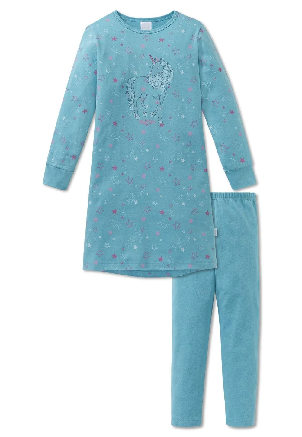 Пижама Schiesser Unicorn Turquoise - 163380, фото №1 Пижама Schiesser Unicorn Turquoise - 163380, фото №1