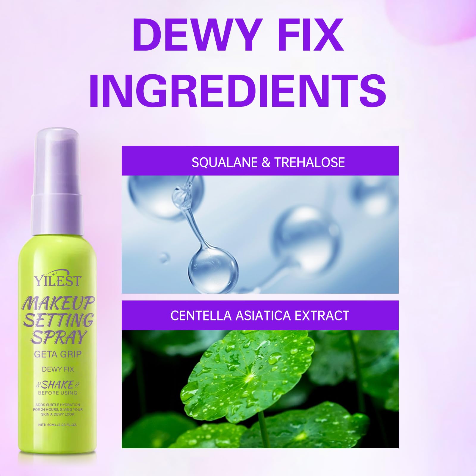 Спрей Tpyag Makeup Fixing Long-Lasting Fixation Dewy Matte Effect Зелений, фото №2