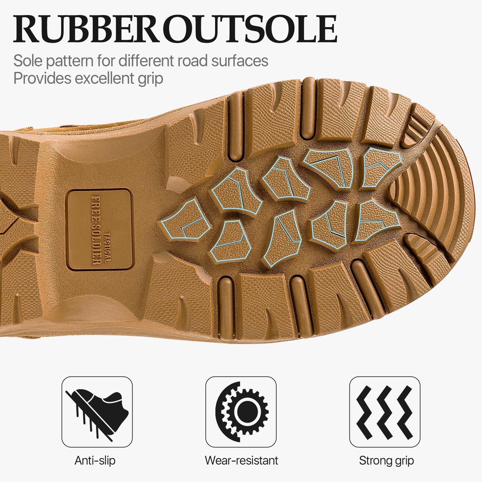 чоловічі черевики FREE SOLDIER Легкі, фото №3