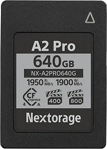 Купить Карта памяти Nextorage A2PRO NX-A2PRO640G 640GB CFexpress Type A VPG 800 VPG 400 - Фото 1 Карта памяти Nextorage A2PRO NX-A2PRO640G 640GB CFexpress Type A VPG 800 VPG 400 - Фото 1