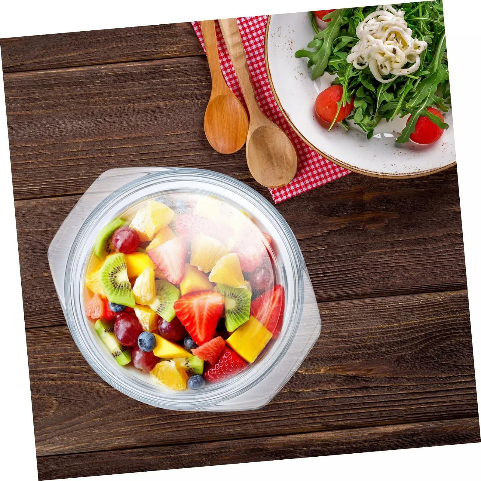 Форма для запікання GALPADA кругла скляна з кришкою та ручками, фото №6