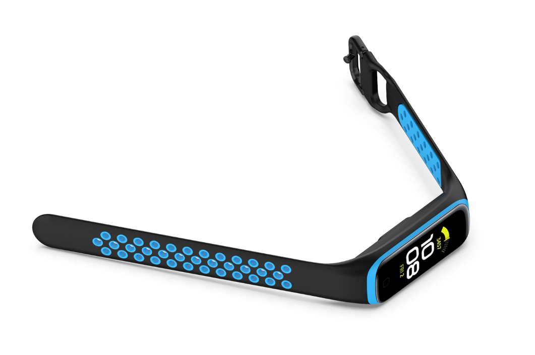 Смішок силиконовий Primo Perfor Sport для фітнес-браслету Samsung Galaxy Fit 2 SM-R220 - Black Blue, фото №4