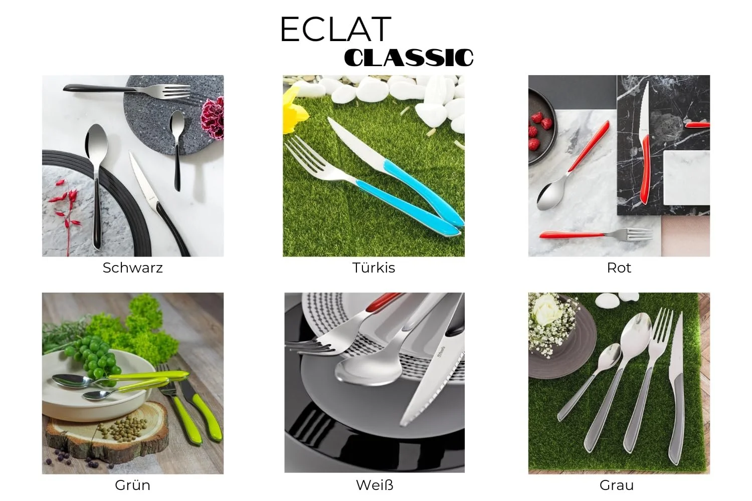 Набір столових приборів Amefa Eclat Nature Коричневий, 24 предмети на 6 персон, нержавіюча сталь, ручки з пластику з імітацією дерева, можна мити в посудомийній машині, фото №5 Набір столових приборів Amefa Eclat Nature Коричневий, 24 предмети на 6 персон, нержавіюча сталь, ручки з пластику з імітацією дерева, можна мити в посудомийній машині, фото №5