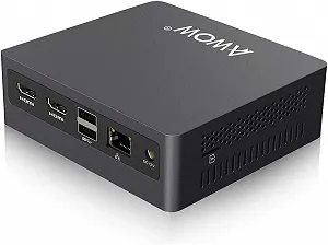 Купить Мини ПК AWOW AK34 / Intel Celeron N3450 / RAM 8GB / SSD 128GB / 2 x HDMI / LAN / Wi-Fi 5 / Bluetooth 4 / Windows 11 / Серый - Фото 1 Мини ПК AWOW AK34 / Intel Celeron N3450 / RAM 8GB / SSD 128GB / 2 x HDMI / LAN / Wi-Fi 5 / Bluetooth 4 / Windows 11 / Серый - Фото 1