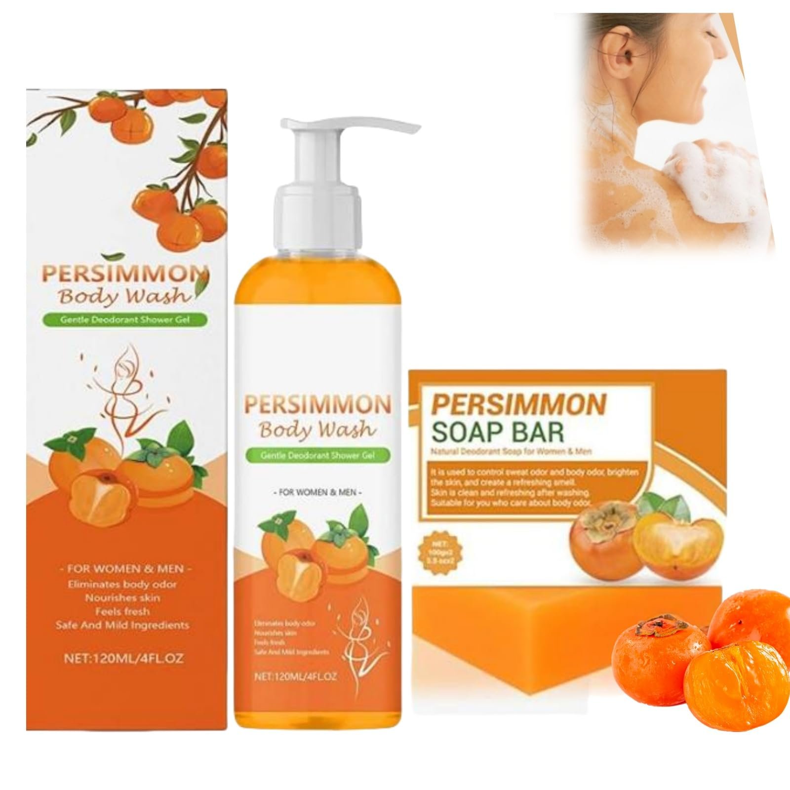 Набір гелю для душу та мила Persimmon Natural 1 шт., фото №1