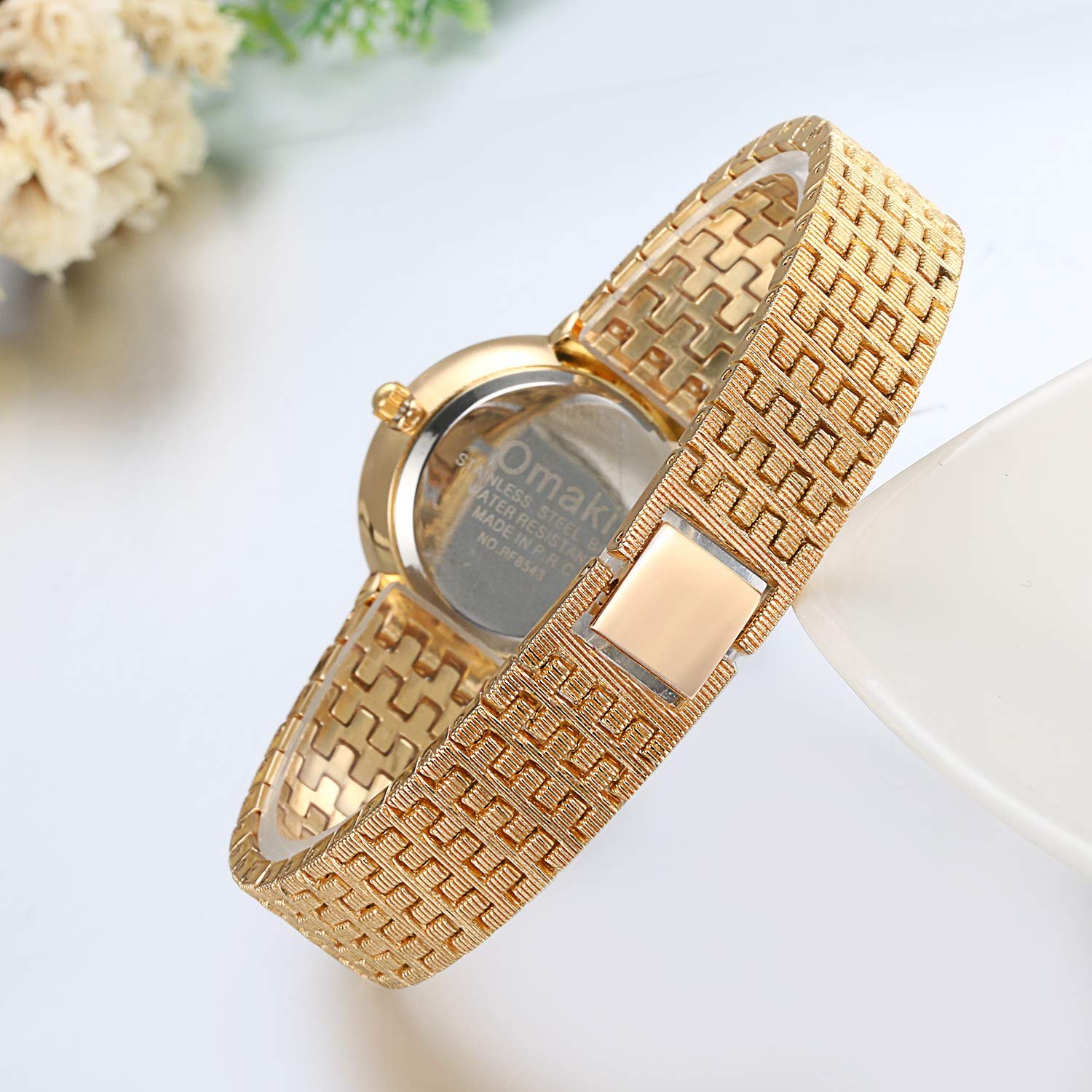 Часы Женские JewelryWe Кварцевые Аналоговые Золотой/Серебряный, фото №5