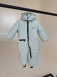 Демісезонний дитячий комбінезон 74р весна/осінь Голд мята - Фото 1