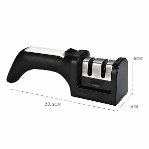 Точилка для ножей механическая esmen 2-ступенчатая двойной слот synthetic.ua - Фото 1