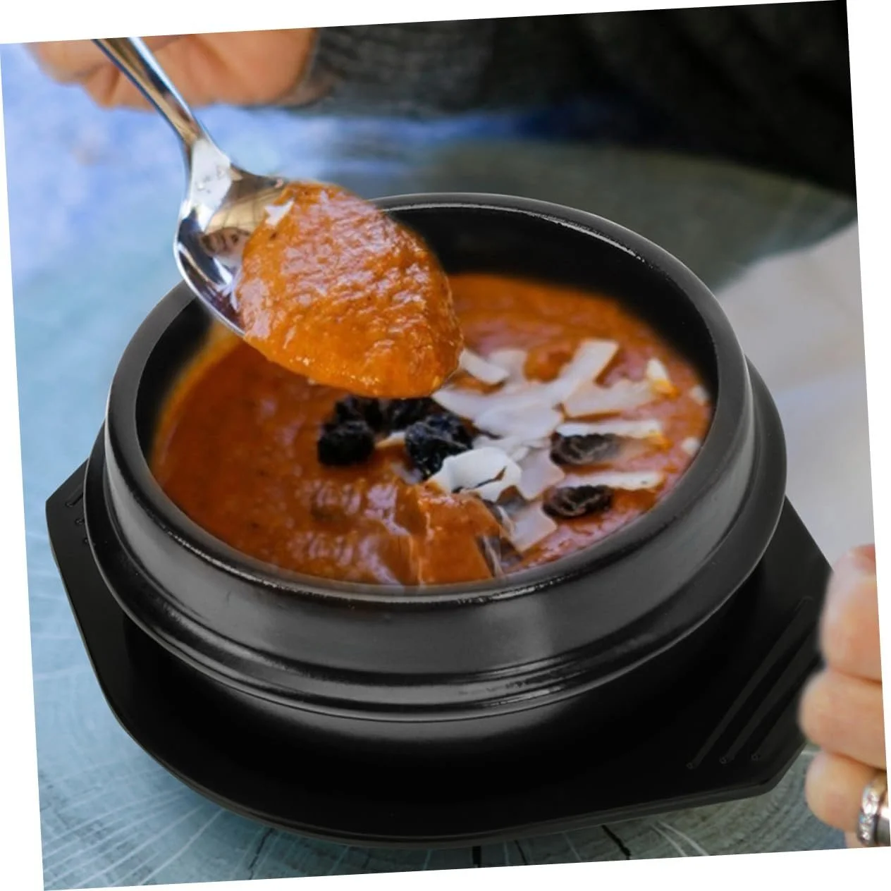 Кастрюля-кесероль керамическая термостойкая с подставкой для бибимбапа, фото №9 Кастрюля-кесероль керамическая термостойкая с подставкой для бибимбапа, фото №9