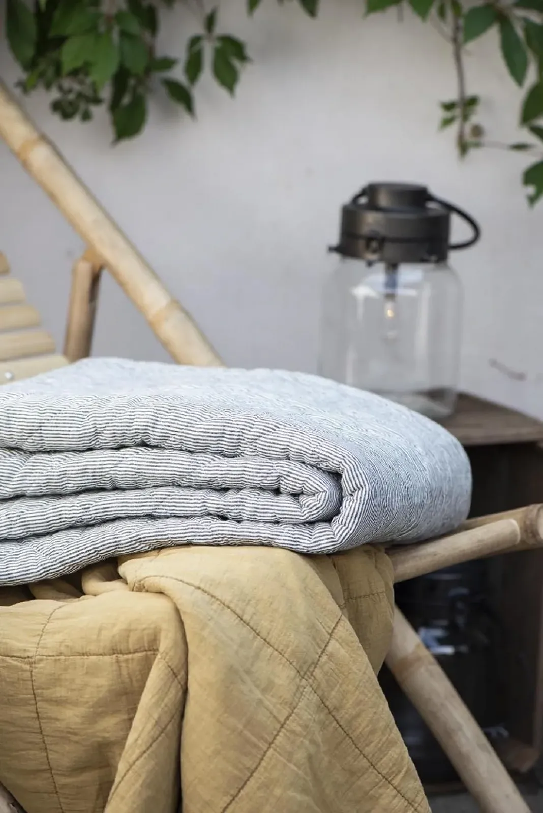 Одеяло Ib Laursen Righe Bianco e Nero, 180 x 130 см, фото №3