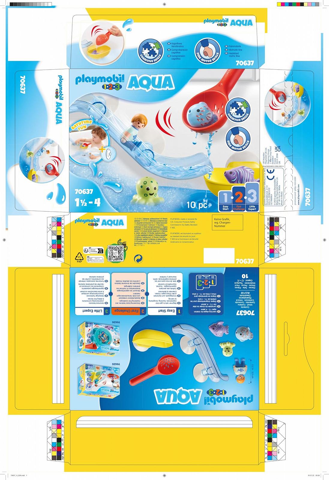 Іграшка для ванни Playmobil 1.2.3 Aqua 70637 Весела риболовля з морськими тваринами, фото №10