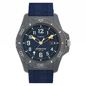 Мужские аналоговые часы Timex Expedition North Freedive Ocean, синий, ремешок. - Фото 1