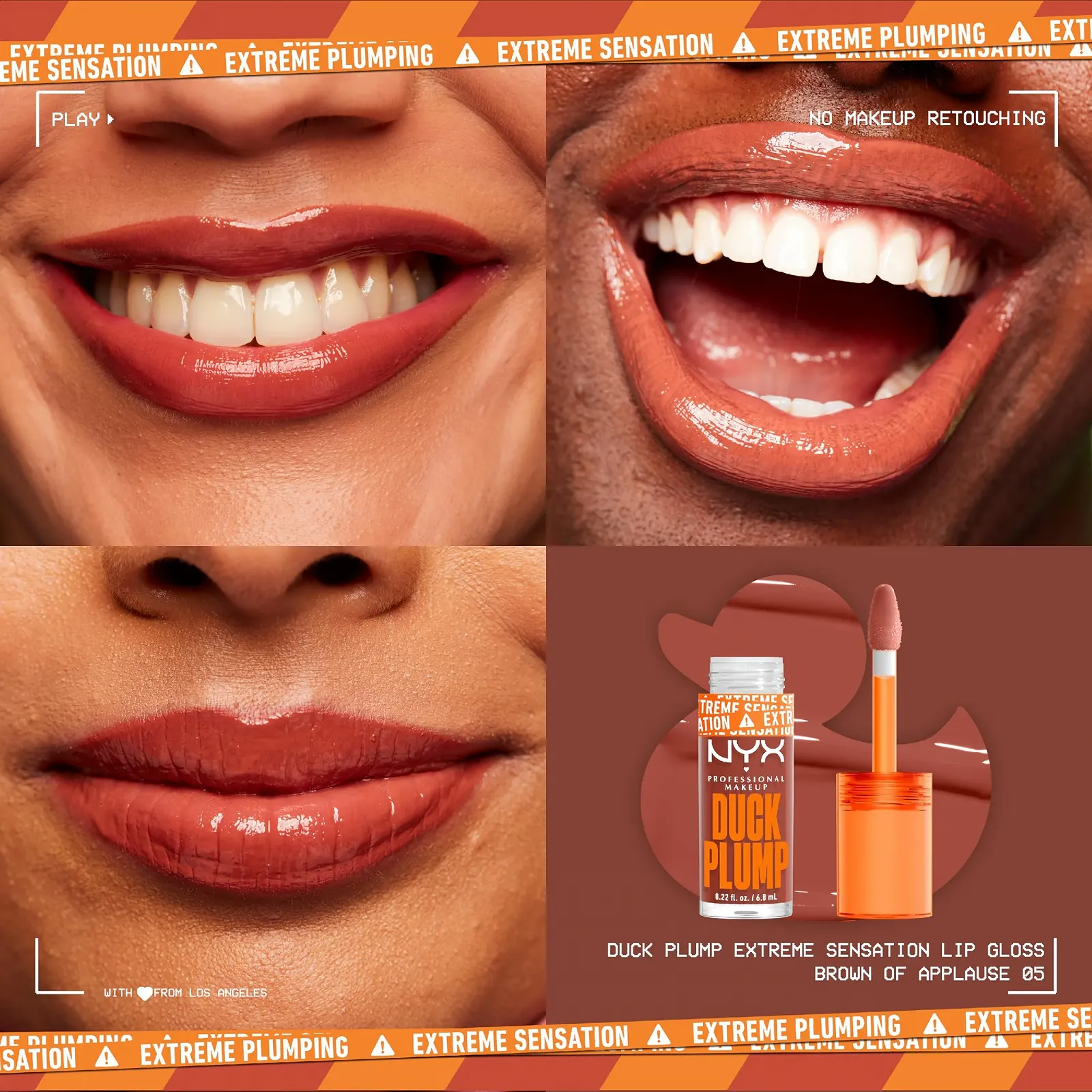 Блеск для губ NYX Professional Makeup Duck Plump Lip Lacquer Brown of Applause, фото №3 Блеск для губ NYX Professional Makeup Duck Plump Lip Lacquer Brown of Applause, фото №3