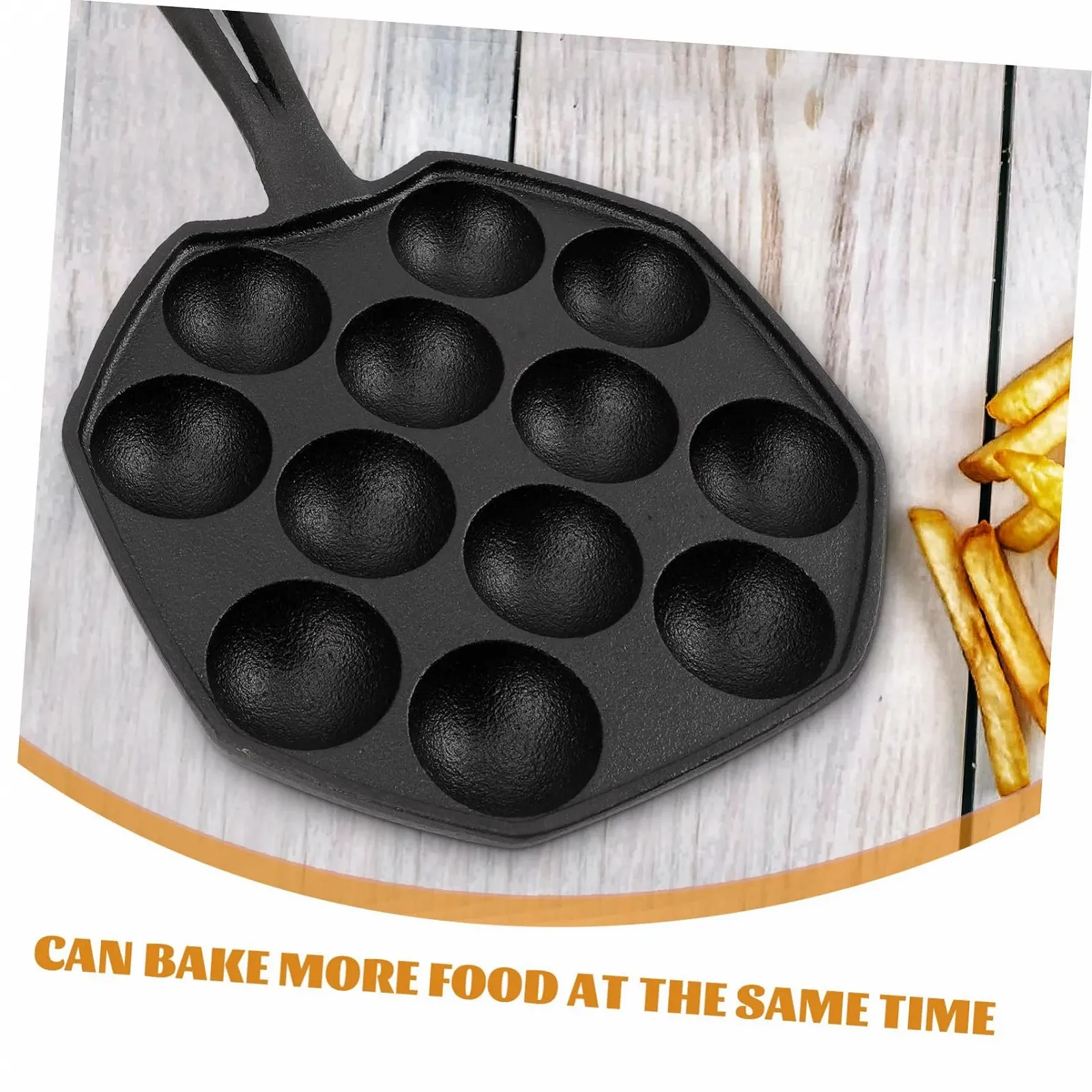 Форма для запікання равликів VALICLUD чавунна на 12 лунок термостійка, фото №6