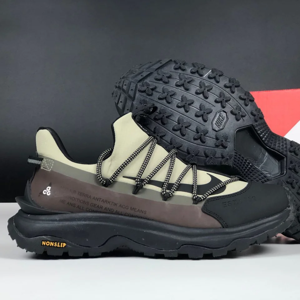 Чоловічі кросівки Nike ACG Air Terra Antarktik коричневі з чорним термо осінь зима, фото №2