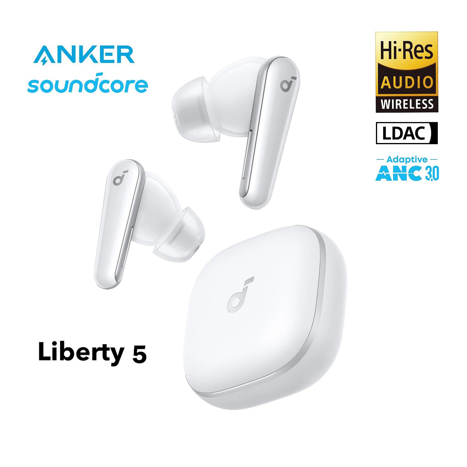 Навушники Anker Soundcore Liberty 5 Hi-Res ANC3.0 12/48год White, фото №1