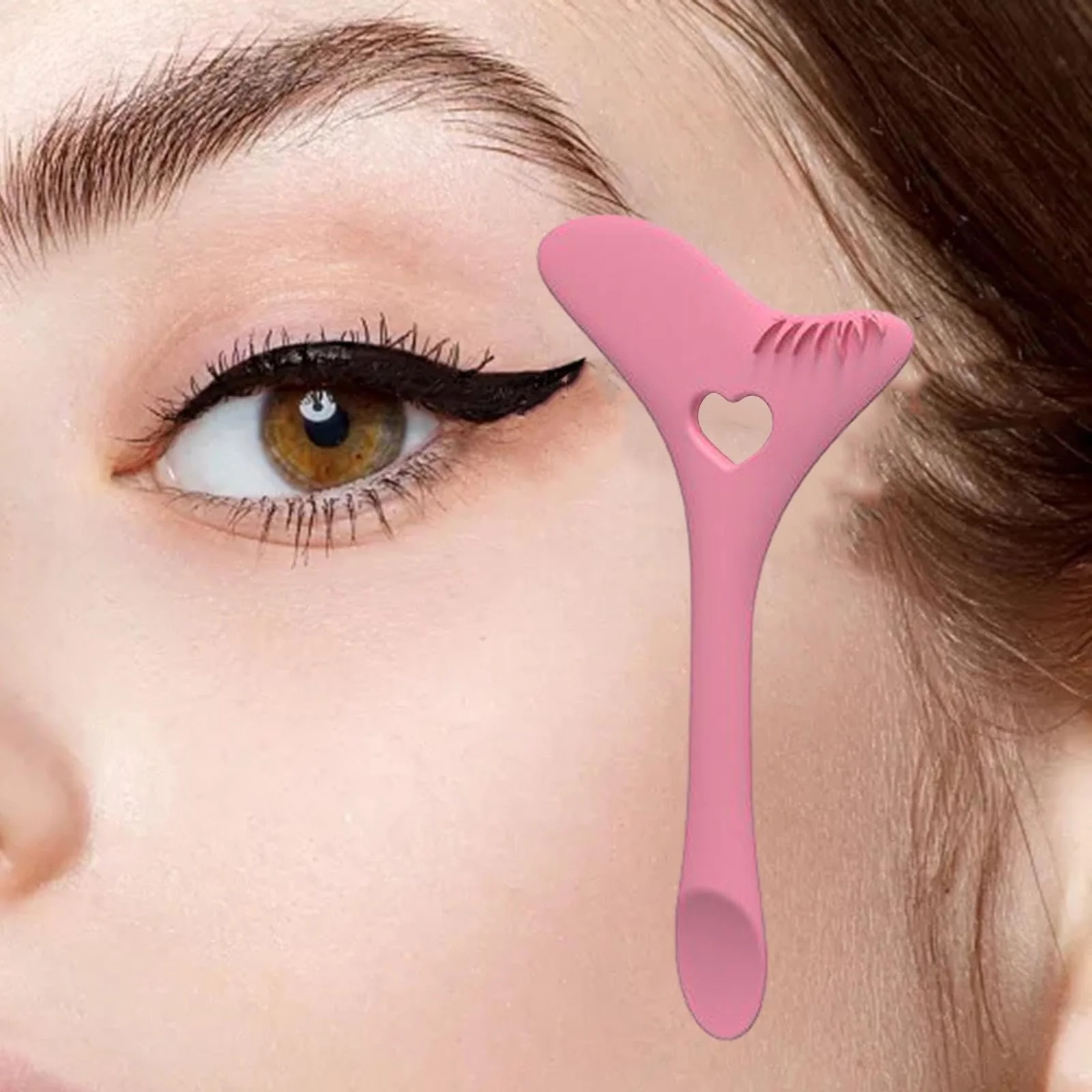 Трафарет для брів Багатофункціональний інструмент для макіяжу очей Рожевий, фото №5
