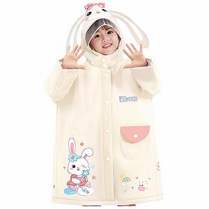 Детская дождевая куртка Qzeanxy, из высококачественного материала, ветрозащитная, дышащая, многоразовая, портативная, модный дизайн - Фото 1