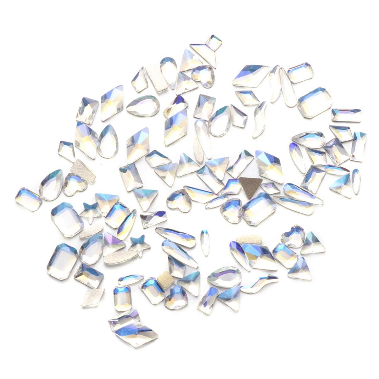 Стрази для нігтів Healvian 3D, 300 шт, кристали, фото №3