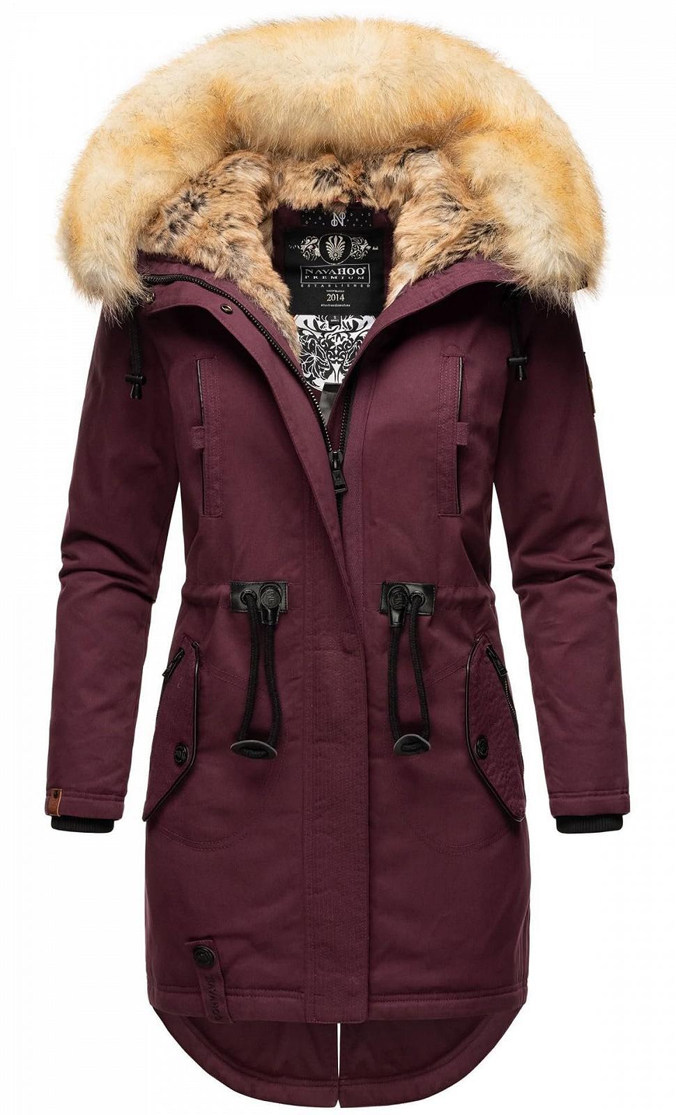 Жіноча зимова куртка Navahoo B660, довга парка з штучним хутром, фото №1